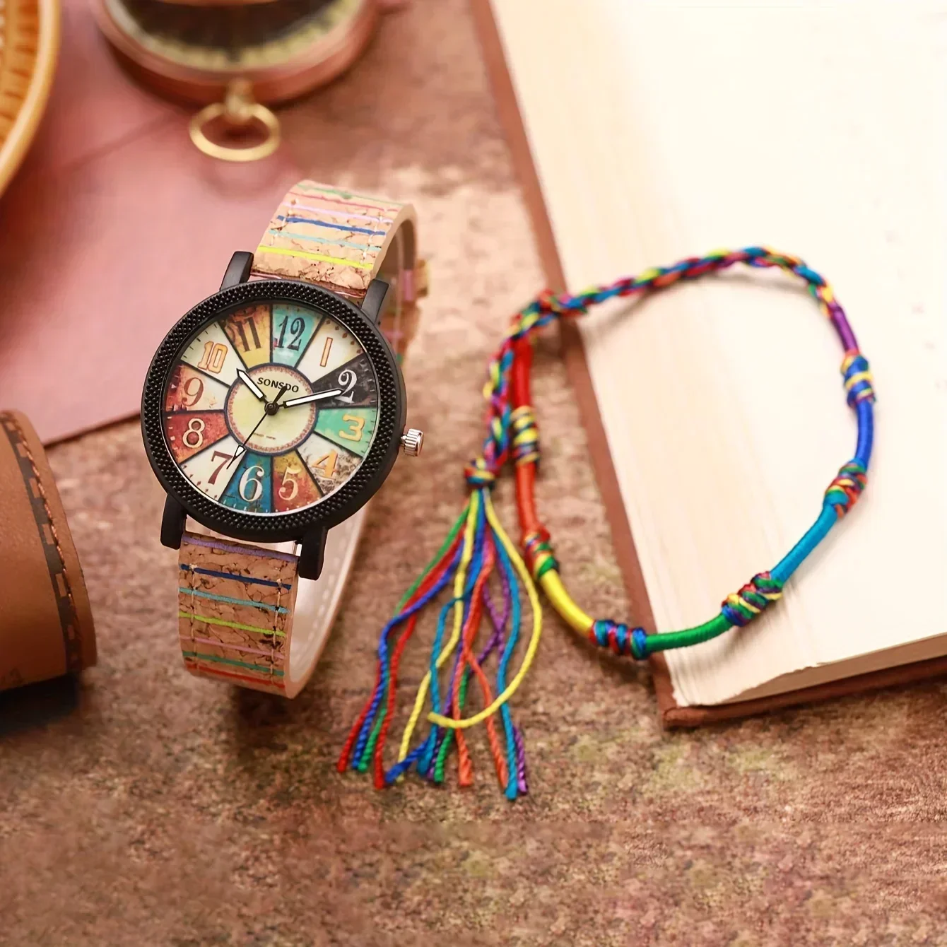 Ethnic Modern Fashion - Damski zegarek kwarcowy w etnicznym stylu,