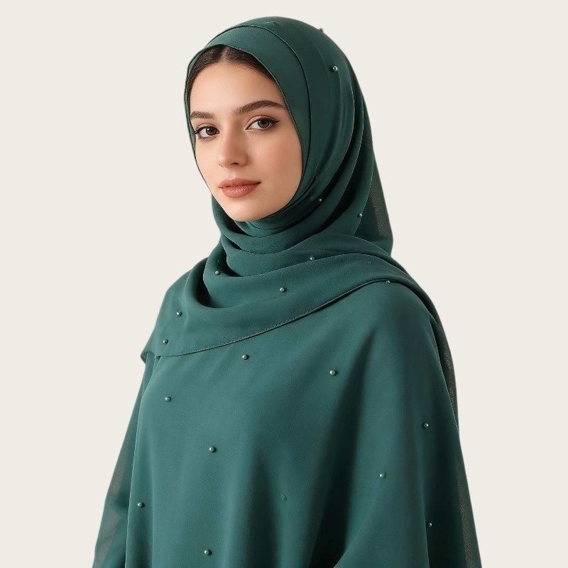 New Ethnic Fashion - Nowa, modna, długa chusta z perłami