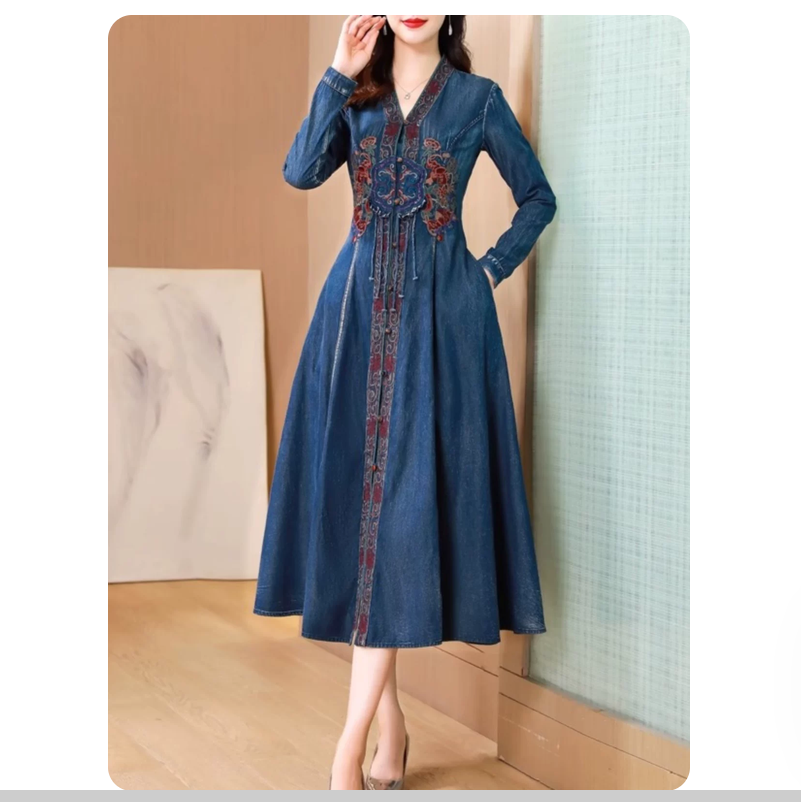 Wiosenno-jesienna nowa sukienk – New Ethnic Fashion recenzja i cena