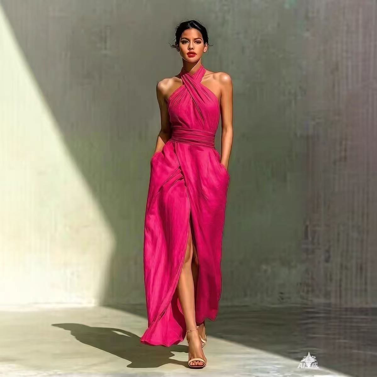 Elegancka, jednolita sukienka  – Ethnic Fashion Design recenzja i cena